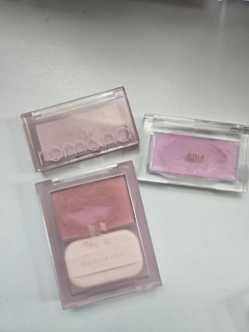 Rom&nd Pink Blush Trio — Soft Pink Cheek Palette